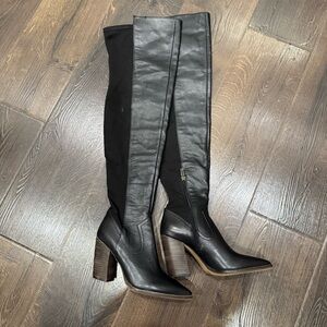 Vince Camuto Black Over the Knee Boots
